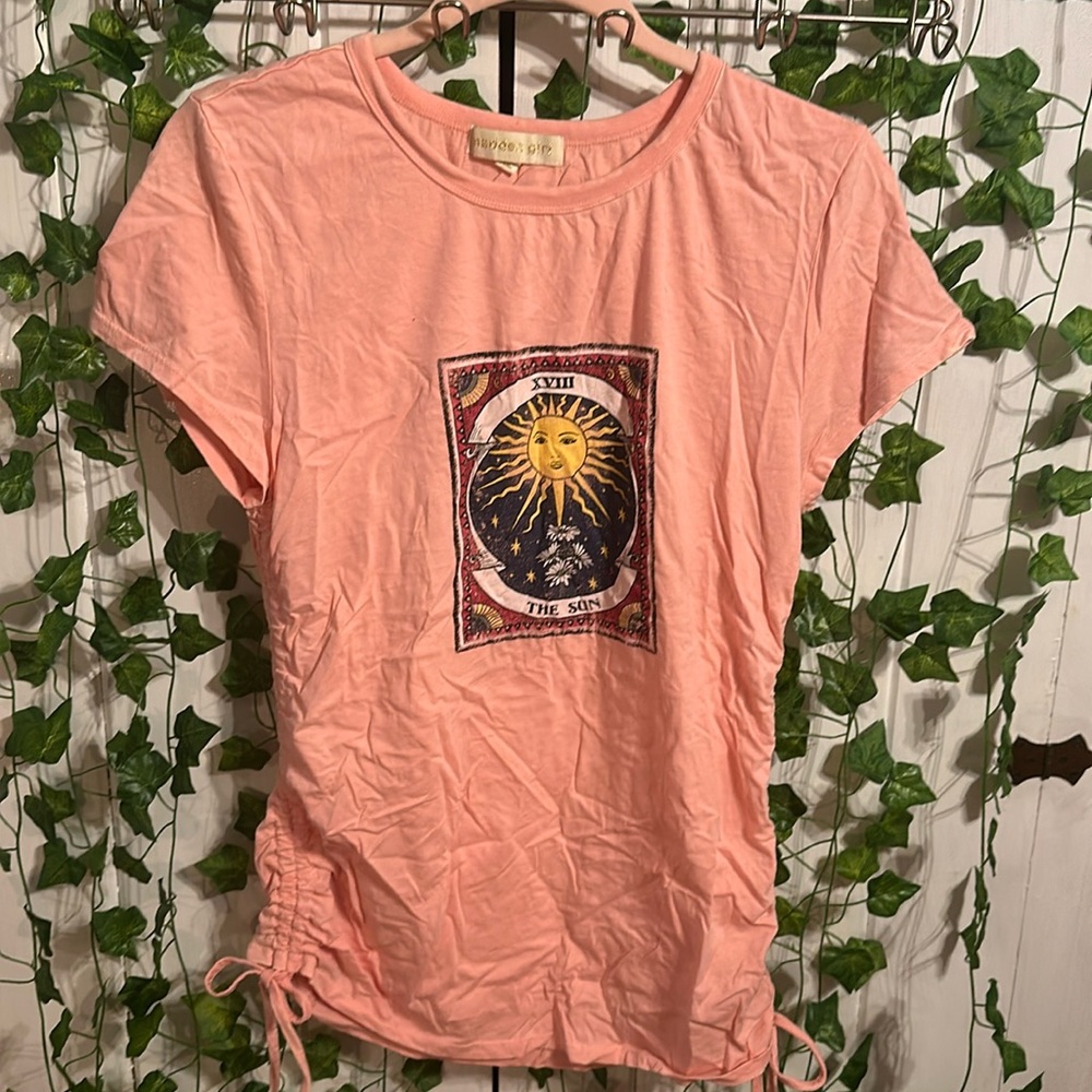 Madden girl ribbed sun tarot card shirt